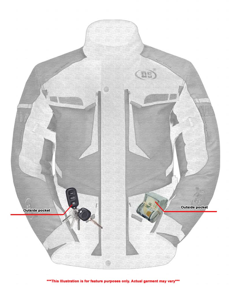 Prism Hi-Vis Mens Textile Motorycyle Jacket Men's Textile Jackets Renegade Classics