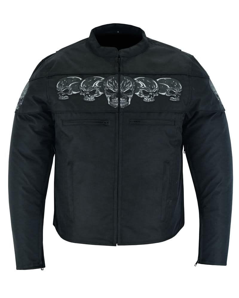 SkullShift Men's Textile Scooter Style Jacket Men's Textile Jackets Renegade Classics