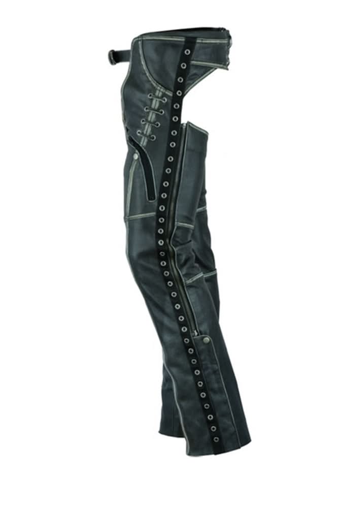 DS Women's Gray Stylish Lightweight Hip Set Chaps Chaps & Pants Renegade Classics