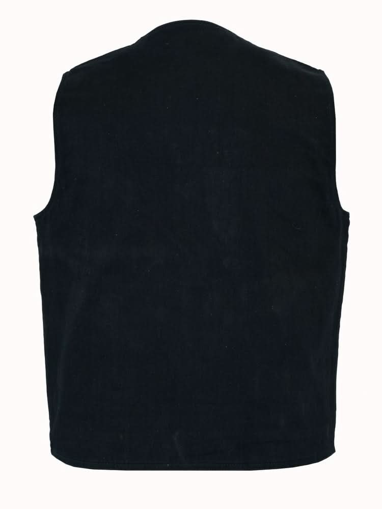 OldSchool Men's Motorcycle Denim Vest Men's Denim Vests Renegade Classics