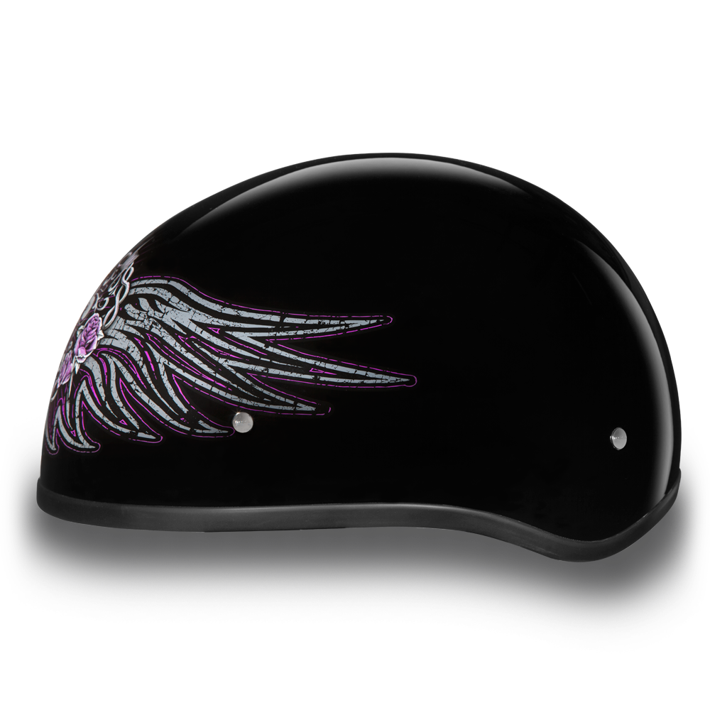 D6-BWH D.O.T. DAYTONA SKULL CAP - W/ BARBED WIRE HEART Helmets Daytona Helmets