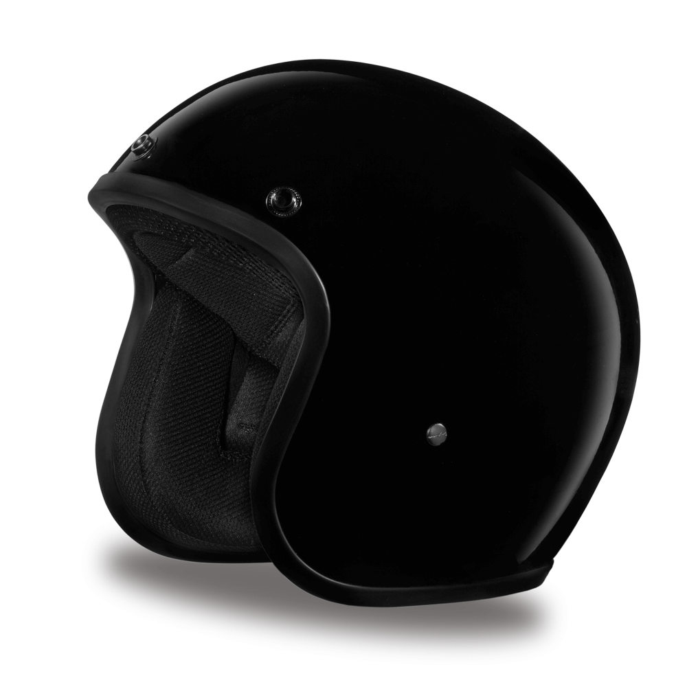 DC1-A D.O.T. DAYTONA CRUISER - HI-GLOSS BLACK Helmets Daytona Helmets