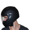 F1-A D.O.T. FULL FACE: DAYTONA SHADOW: HI-GLOSS BLACK