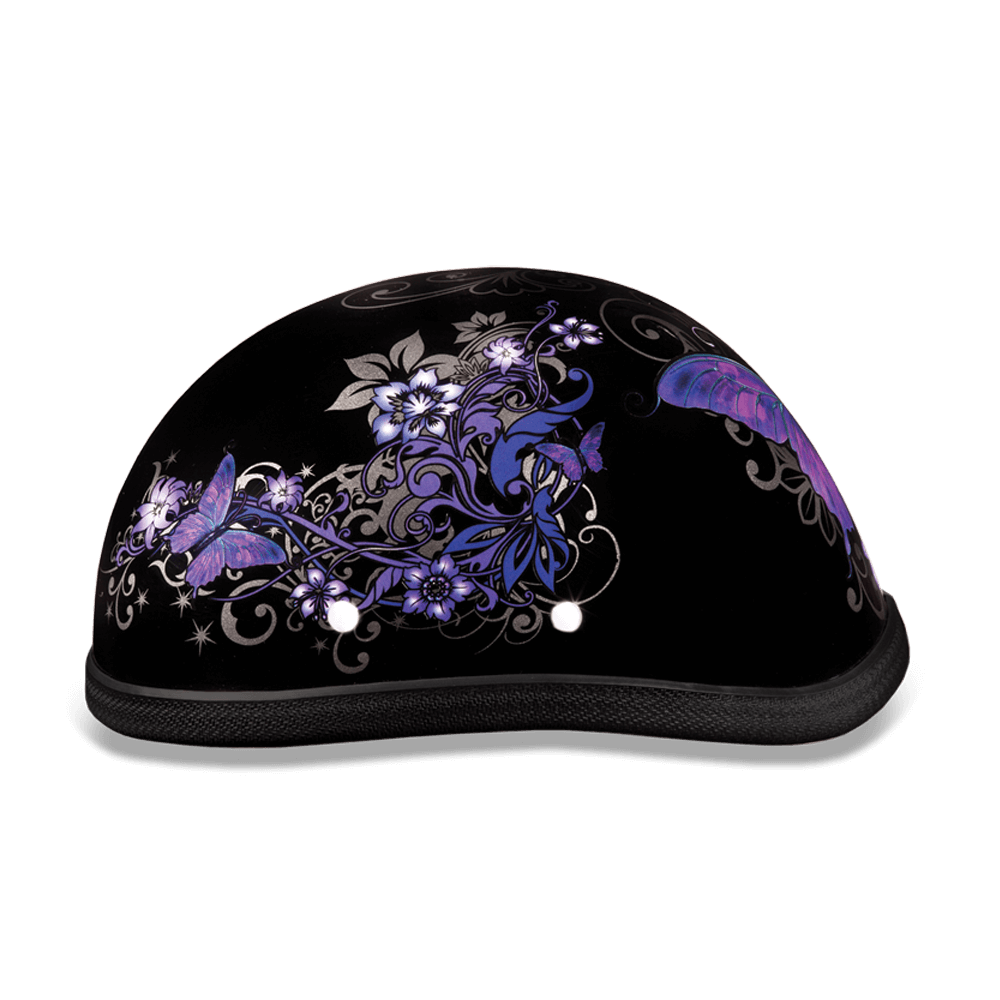 6002B EAGLE- W/ BUTTERFLY Non-DOT Helmets Daytona Helmets