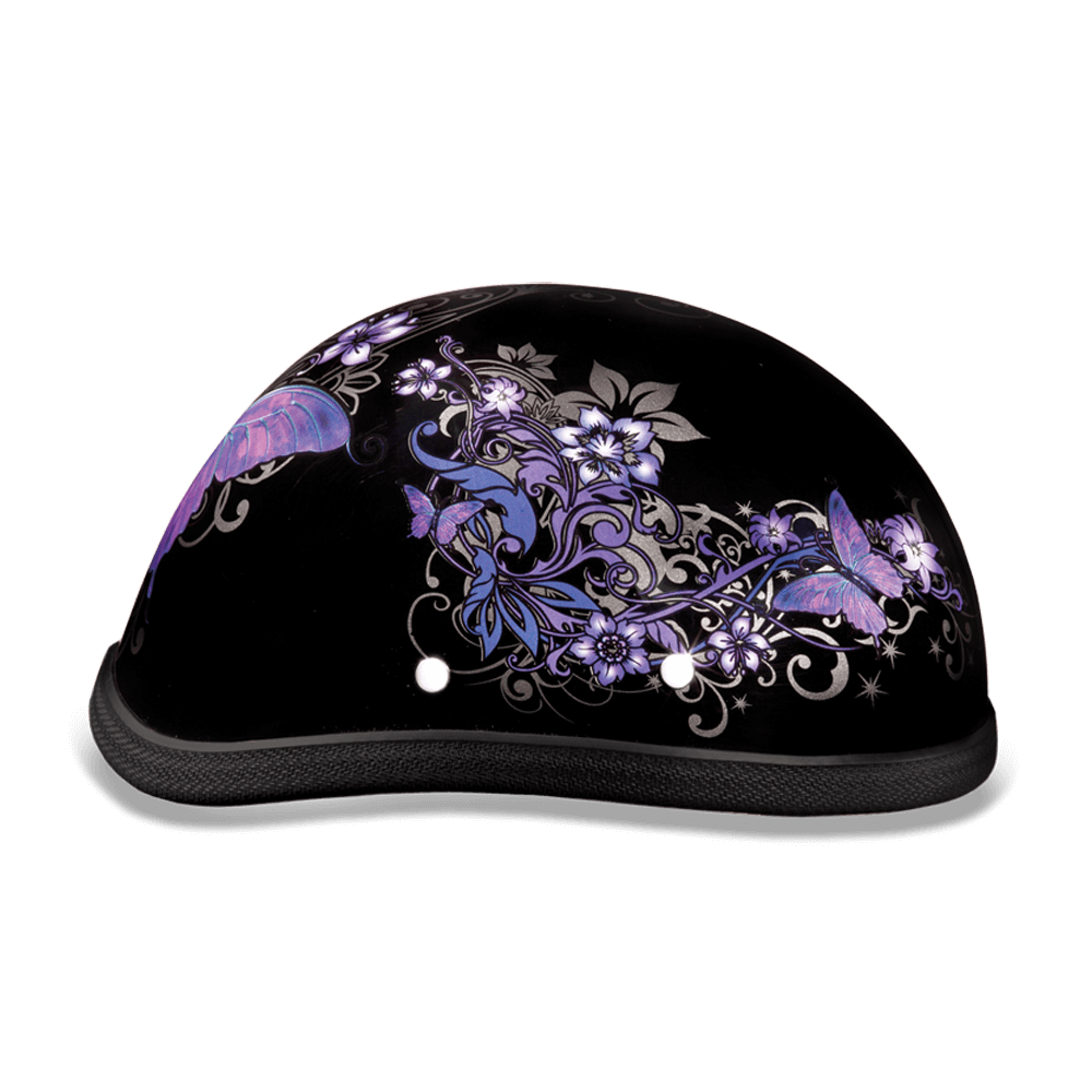 6002B EAGLE- W/ BUTTERFLY Non-DOT Helmets Daytona Helmets