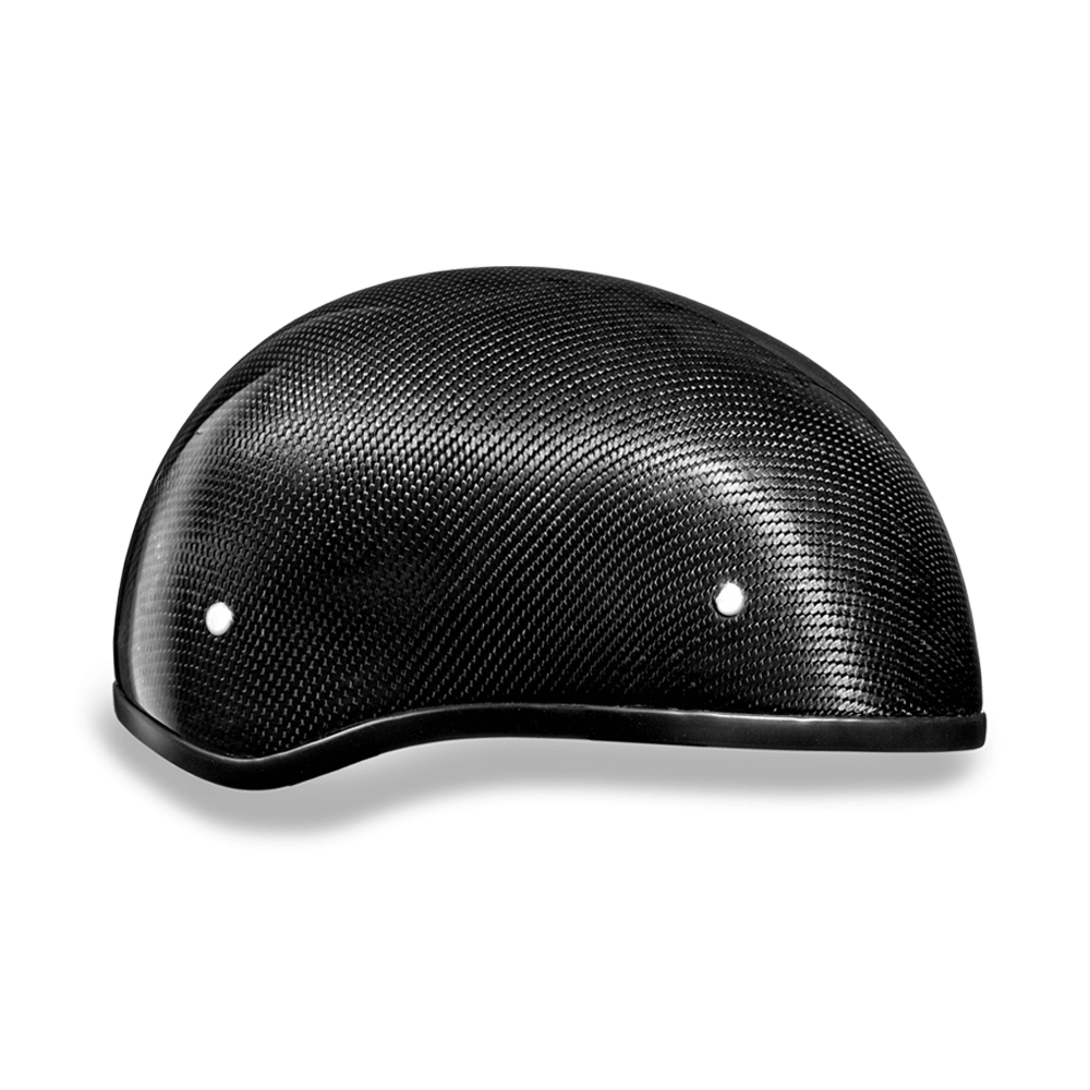 D2-GNS D.O.T. DAYTONA SKULL CAP W/O VISOR- GREY CARBON FIBER Helmets Daytona Helmets
