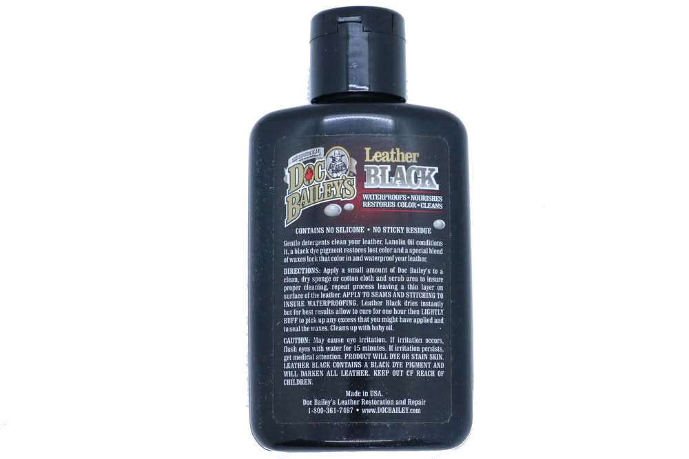 DBailey Doc Bailey's Leather Black Redye and Waterproof Leather Cleaners Doc Bailey's
