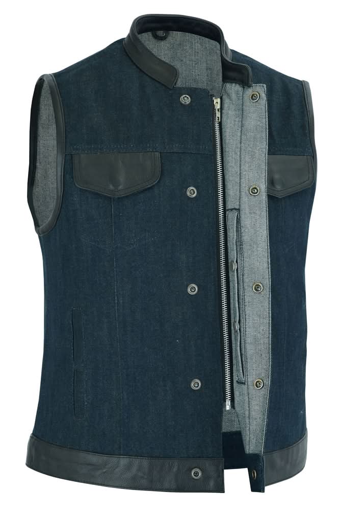 Broken Blue womens denim vest Women's Denim Vests Renegade Classics