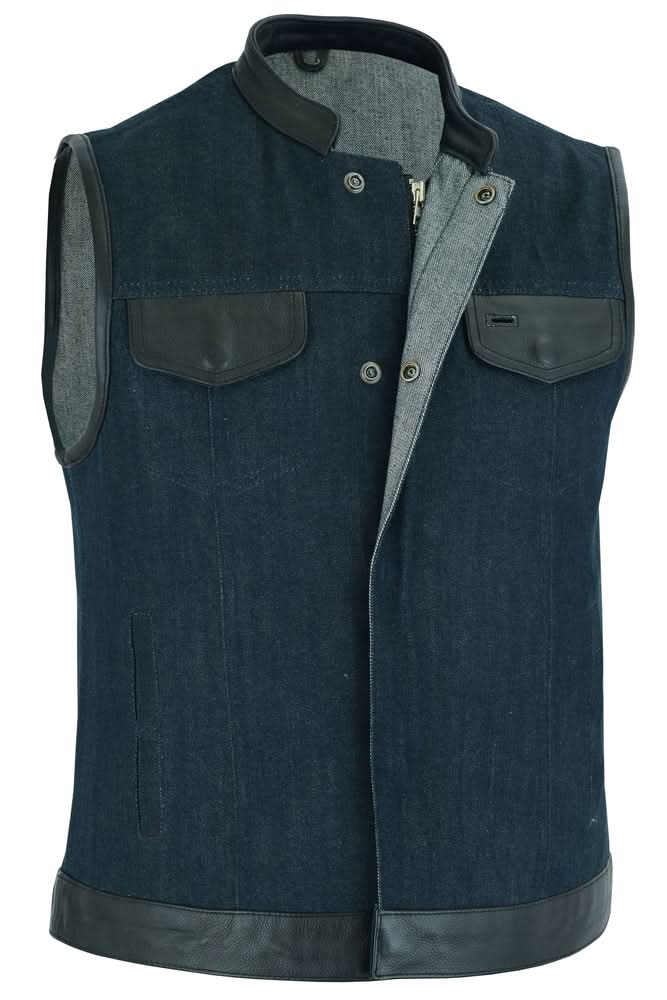 Broken Blue womens denim vest Women's Denim Vests Renegade Classics