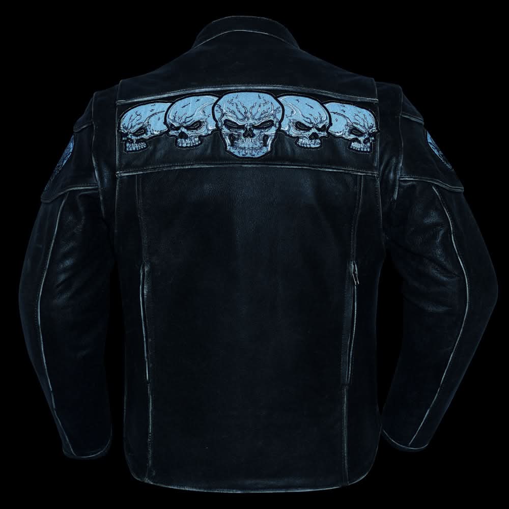 Draven Men's Leather Motorcycle Jacket Men's Leather Jackets Renegade Classics