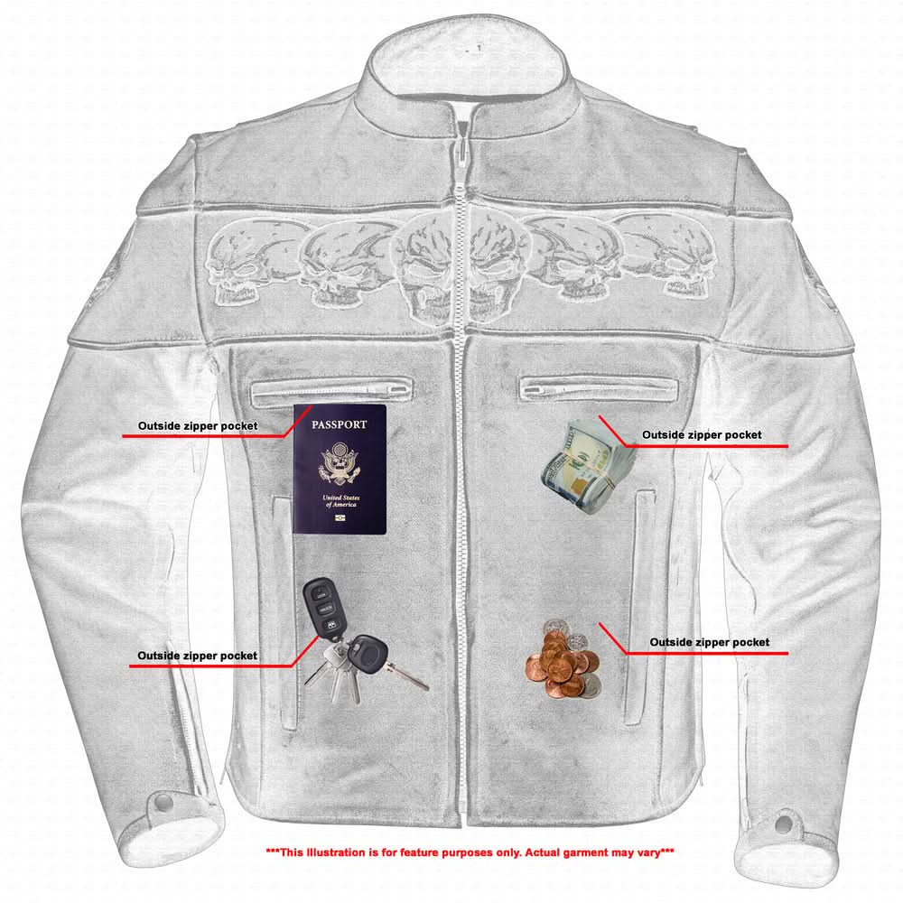 Draven Men's Leather Motorcycle Jacket Men's Leather Jackets Renegade Classics