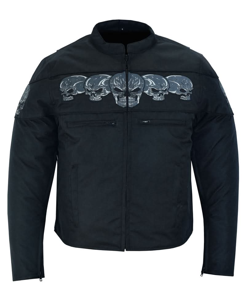 SkullShift Men's Textile Scooter Style Jacket Men's Textile Jackets Renegade Classics