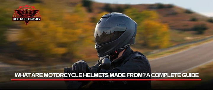 what are motorcycle helmets made of
