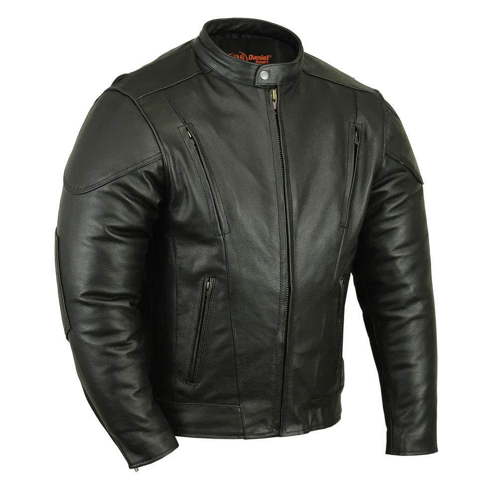 leather motorcycle riding jacket