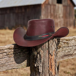Ruby Maverick- Men’s Leather Hat