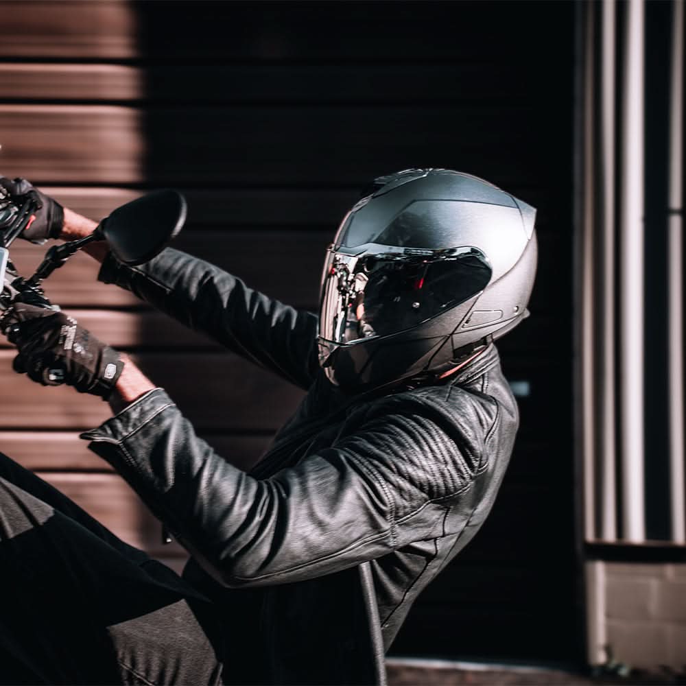 Daytona Glide Modular Motorcycle Helmet - DOT Approved, Bluetooth Ready, Dual Visor, Men/Women/Youth- Silver Metallic