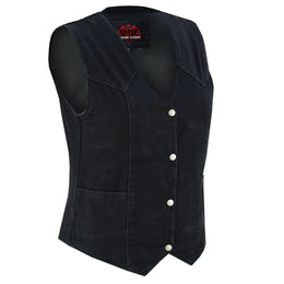 Breezy womens denim vest