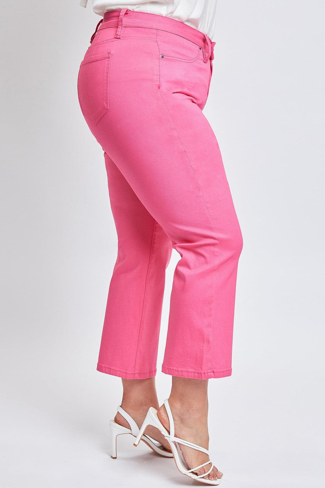 Women's Plus Hyperstretch Cropped Wide Leg Pants