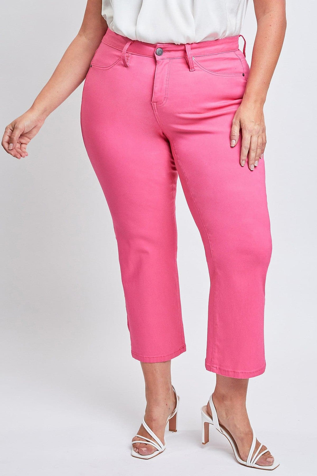 Women's Plus Hyperstretch Cropped Wide Leg Pants