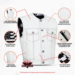 Glory Ride - Men's Motorcycle Leather Vest