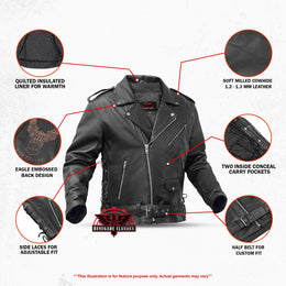 Freedom Rider Black Men's Leather Jacket