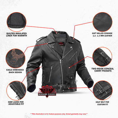 Freedom Rider Black Men's Leather Jacket