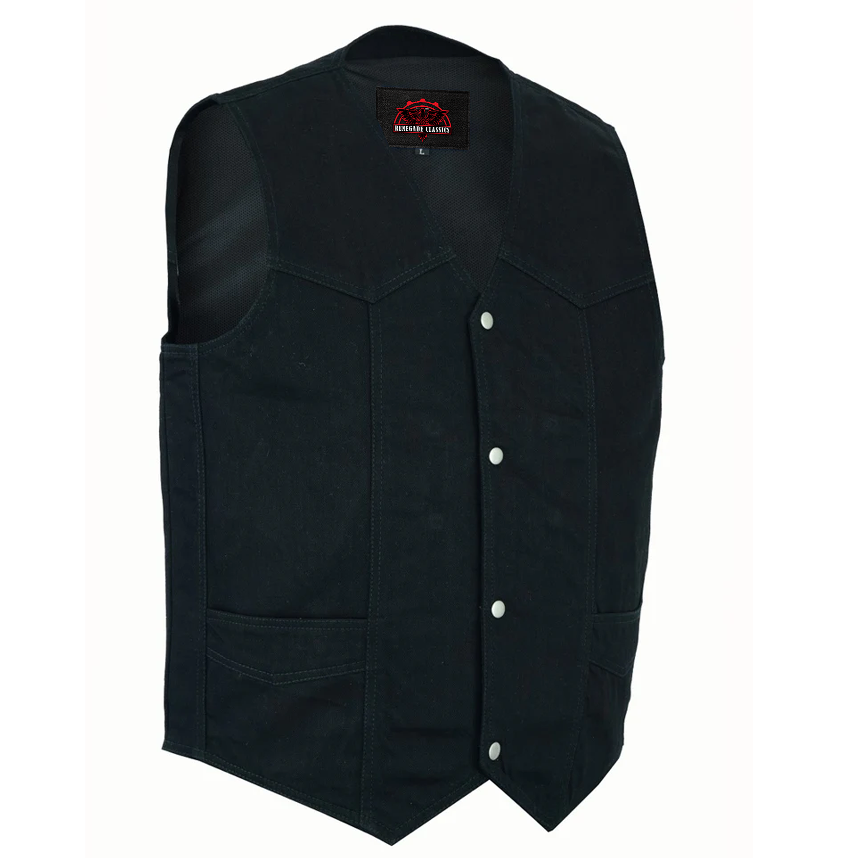 OldSchool Men's  Motorcycle Denim Vest