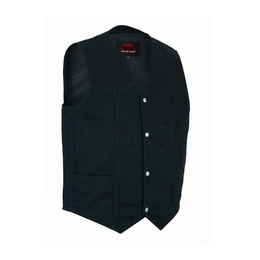 OldSchool Men's  Motorcycle Denim Vest