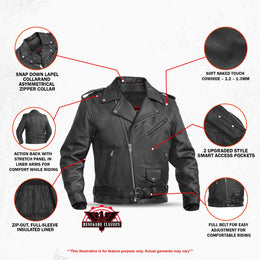 Marshal Men's  Police-Style Jacket - Black