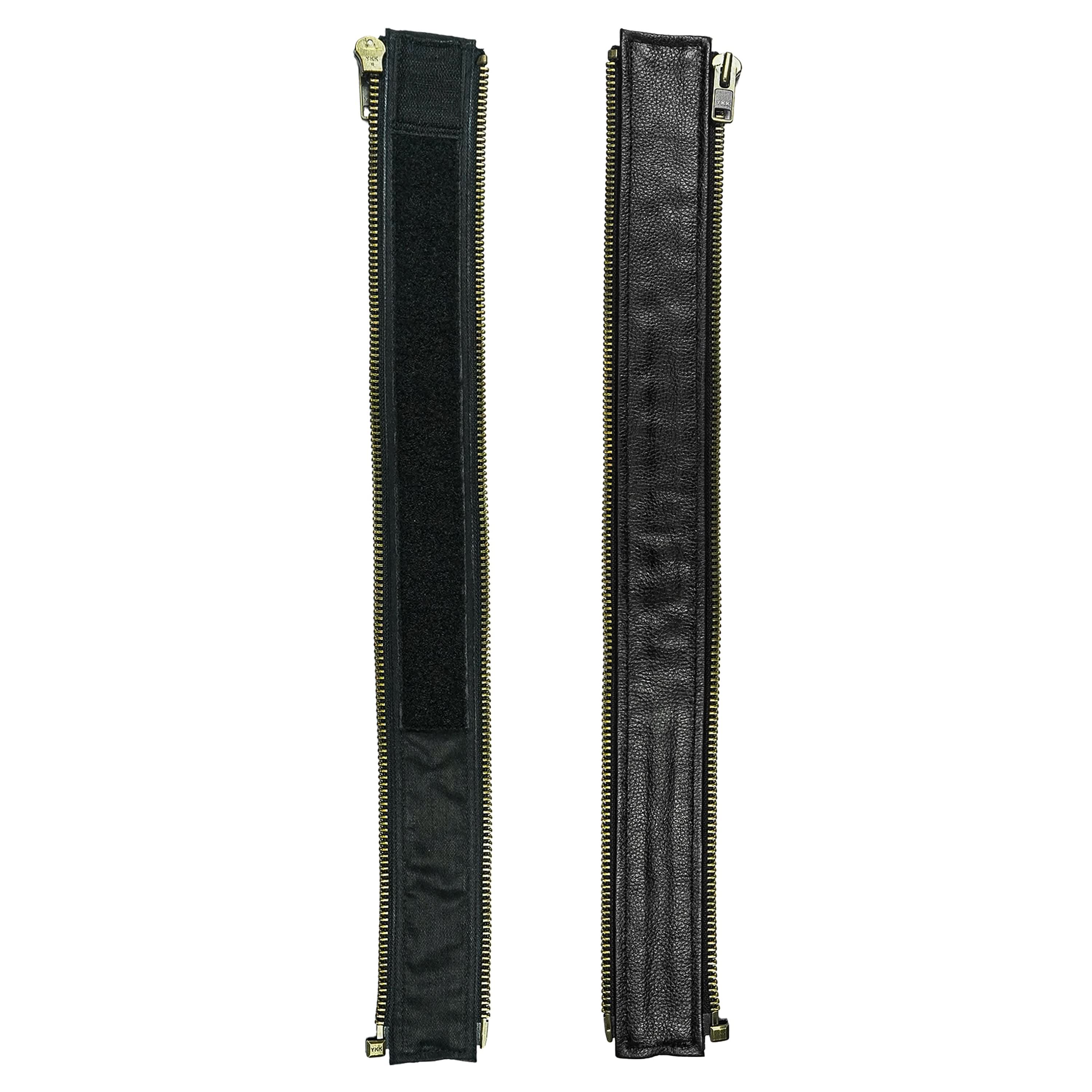 VXP54 Men's Black Universal Vest Expander Panel with Antique Zip