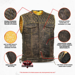 Ironhide Men’s Leather Vest