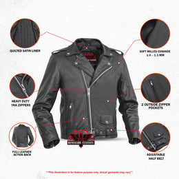 Karlos Kids Leather Jacket