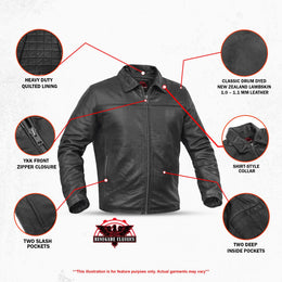 Breaking Men's Black  Leather Jacket