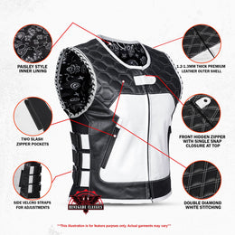 Zephyra Women's Leather Vest