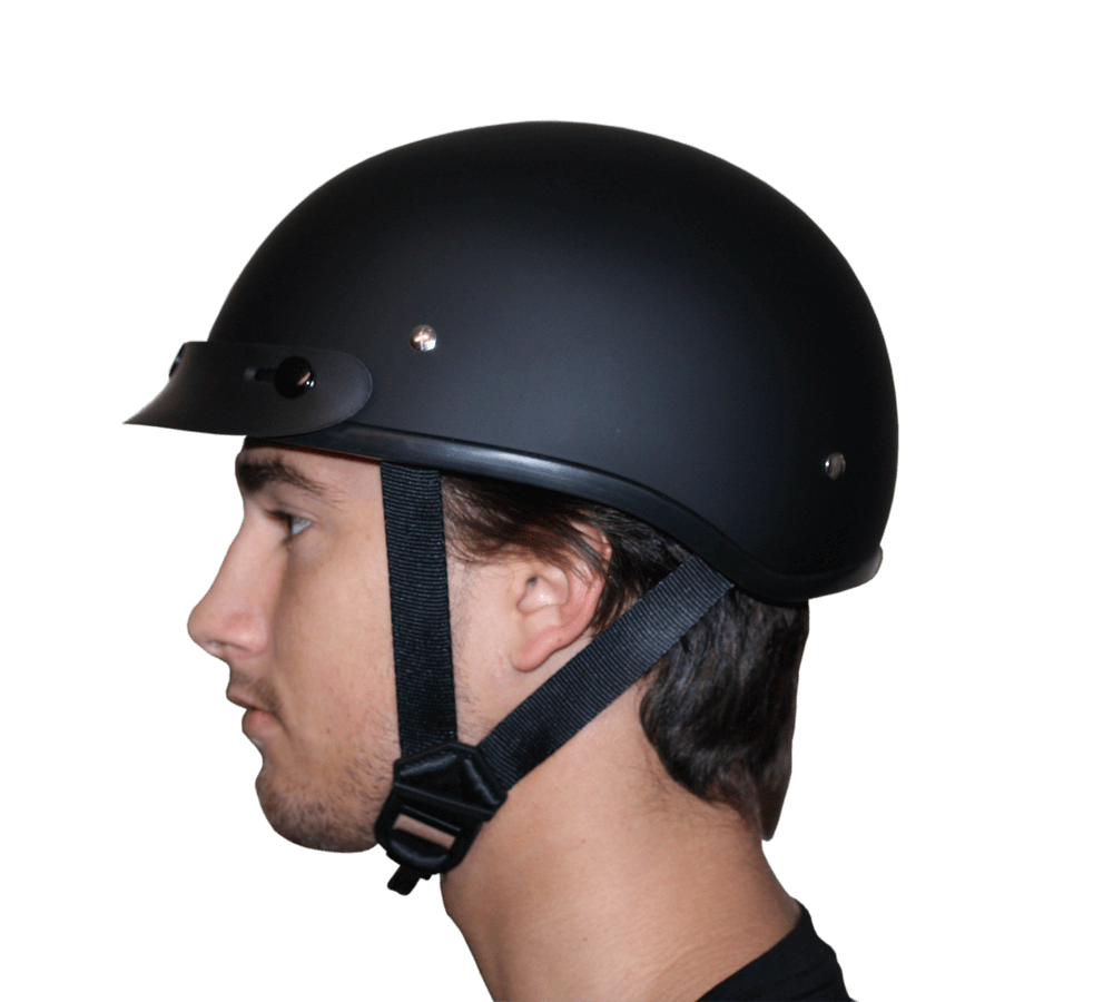 DOT Approved Daytona Skull Cap Half Shell Motorcycle Helmet - Beanie Style for Motorcycles, Cruisers, Scooters, and Mopeds - Pearl White