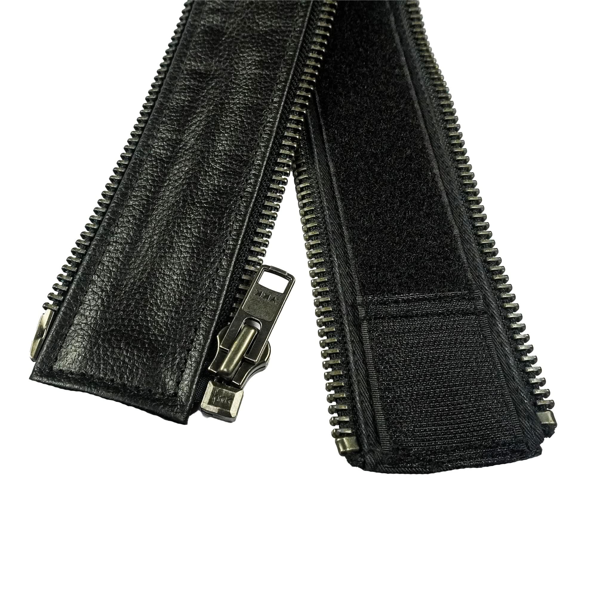 VXP502 Men's Black Universal Vest Expander Panel with Gun Metal Zip # 10 vest expanders Renegade Classics
