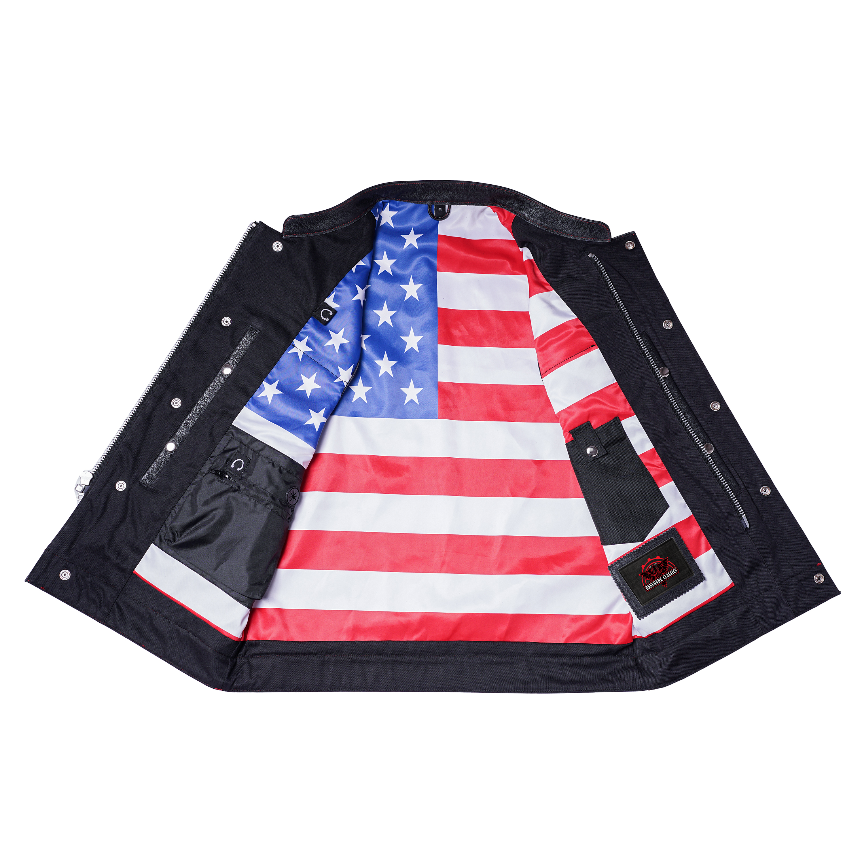 Pride Men's Leather Motorcycle Vest