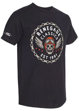 RC Chain Skull Graphic Mens Motorcycle T Shirt Men's Shirts Renegade Classics