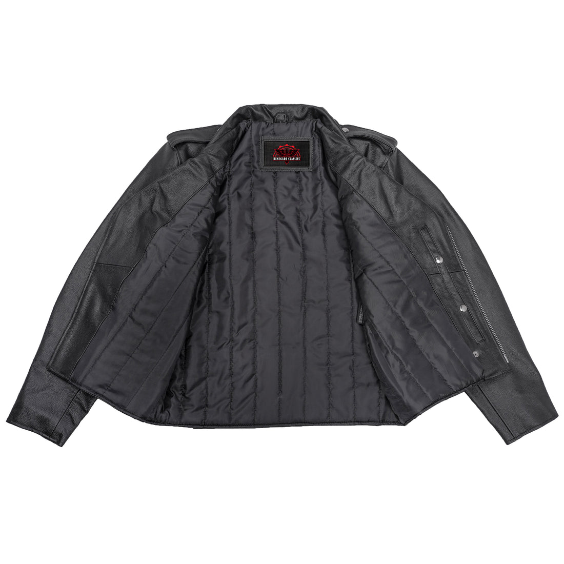 Classic Star Black Men's Leather Motorcycle Jacket