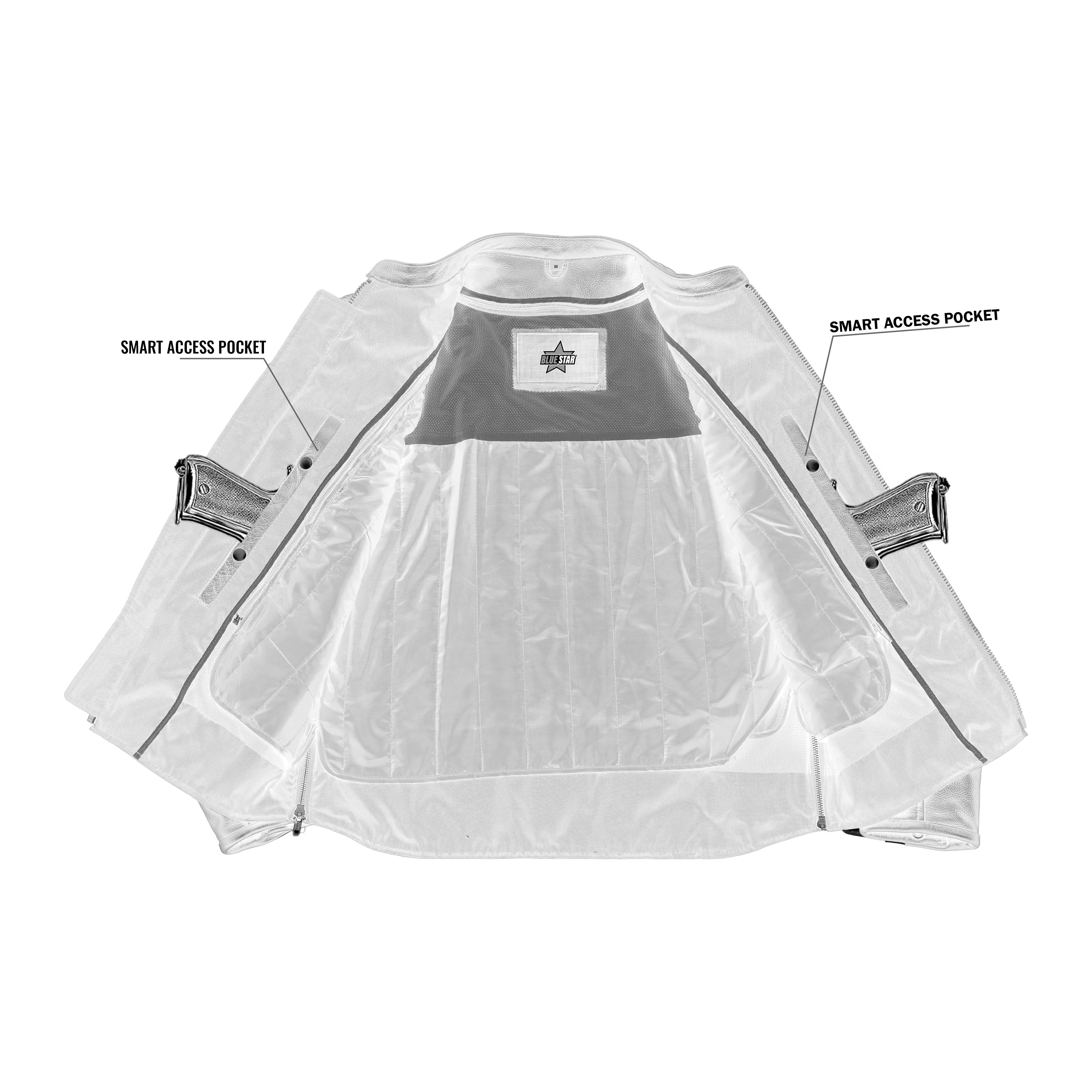 Ashster Leather Motorcycle Jacket