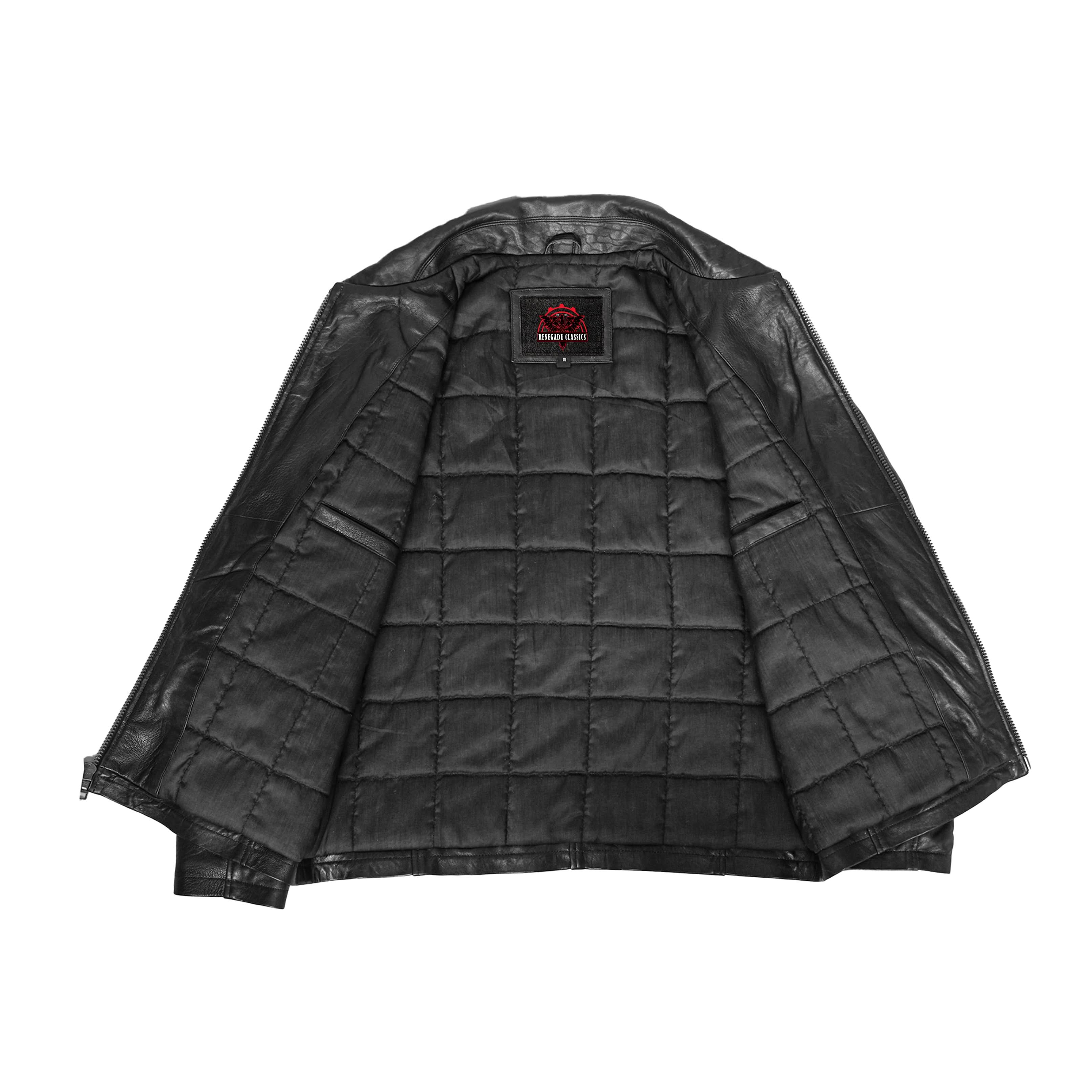 Breaking Men's Black  Leather Jacket