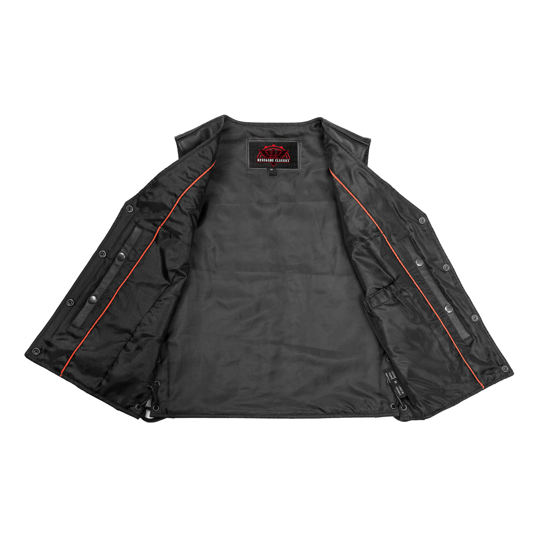 Delure Women's leather motorcycle vest