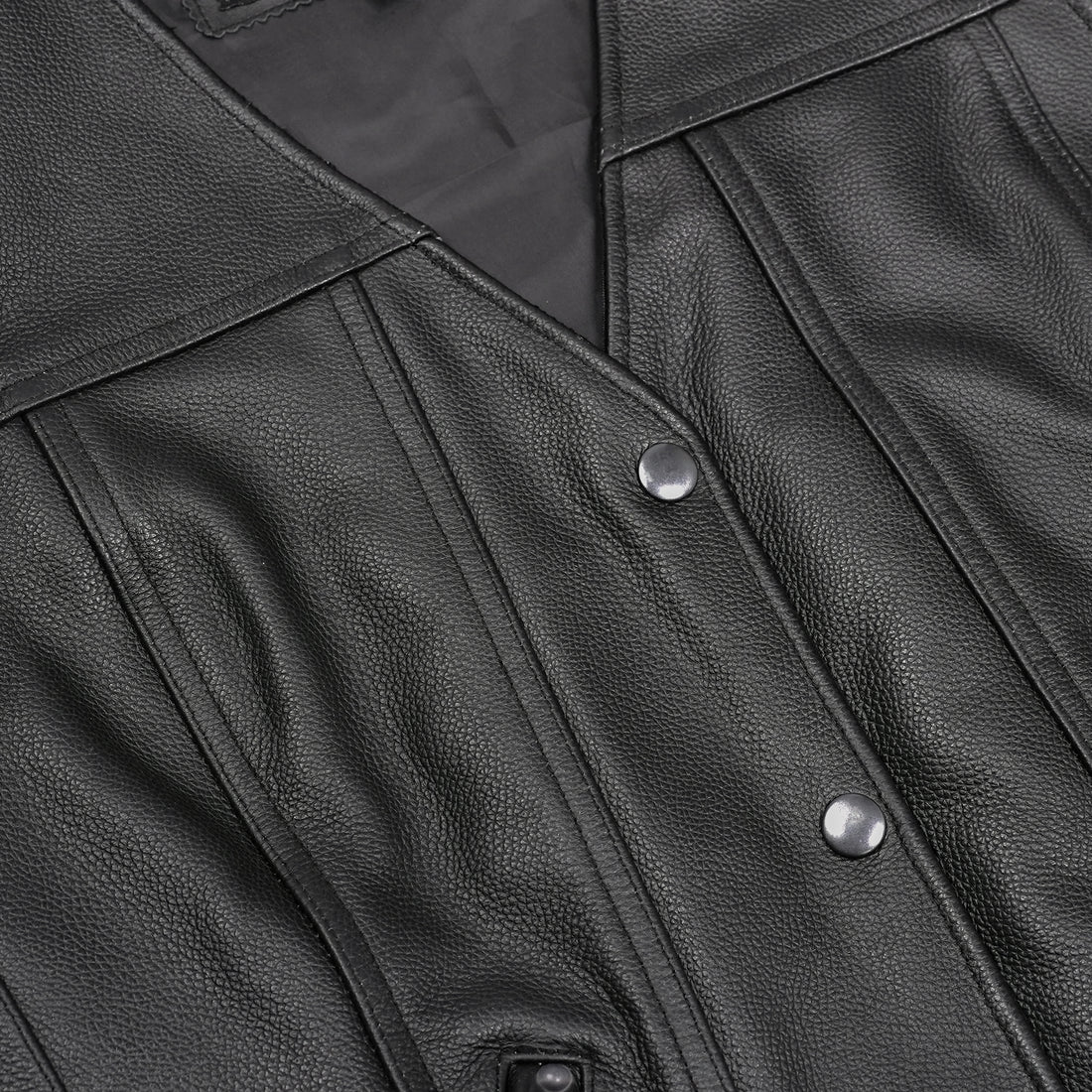 Delure Women's leather motorcycle vest