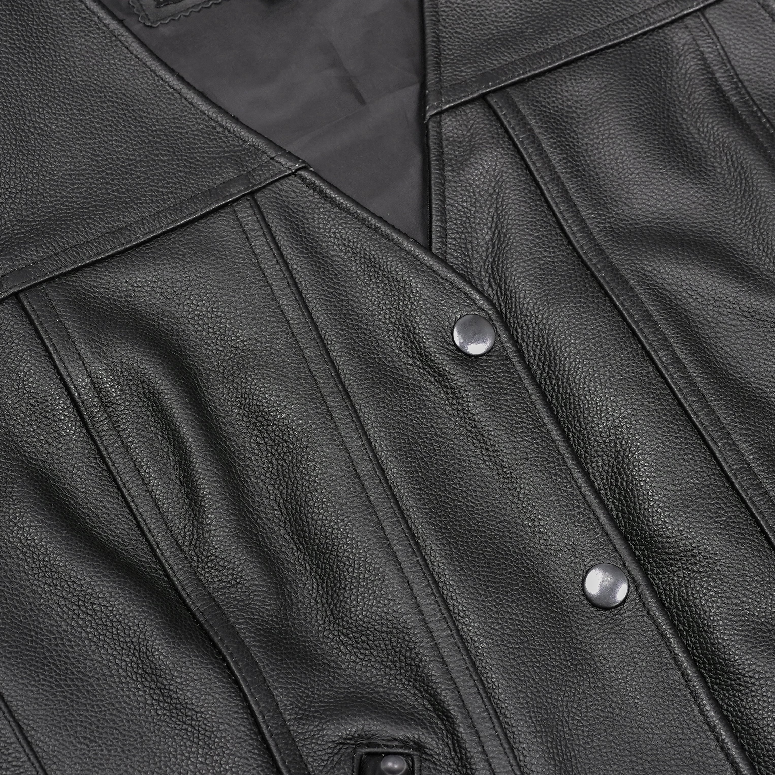 Delure Women's leather motorcycle vest
