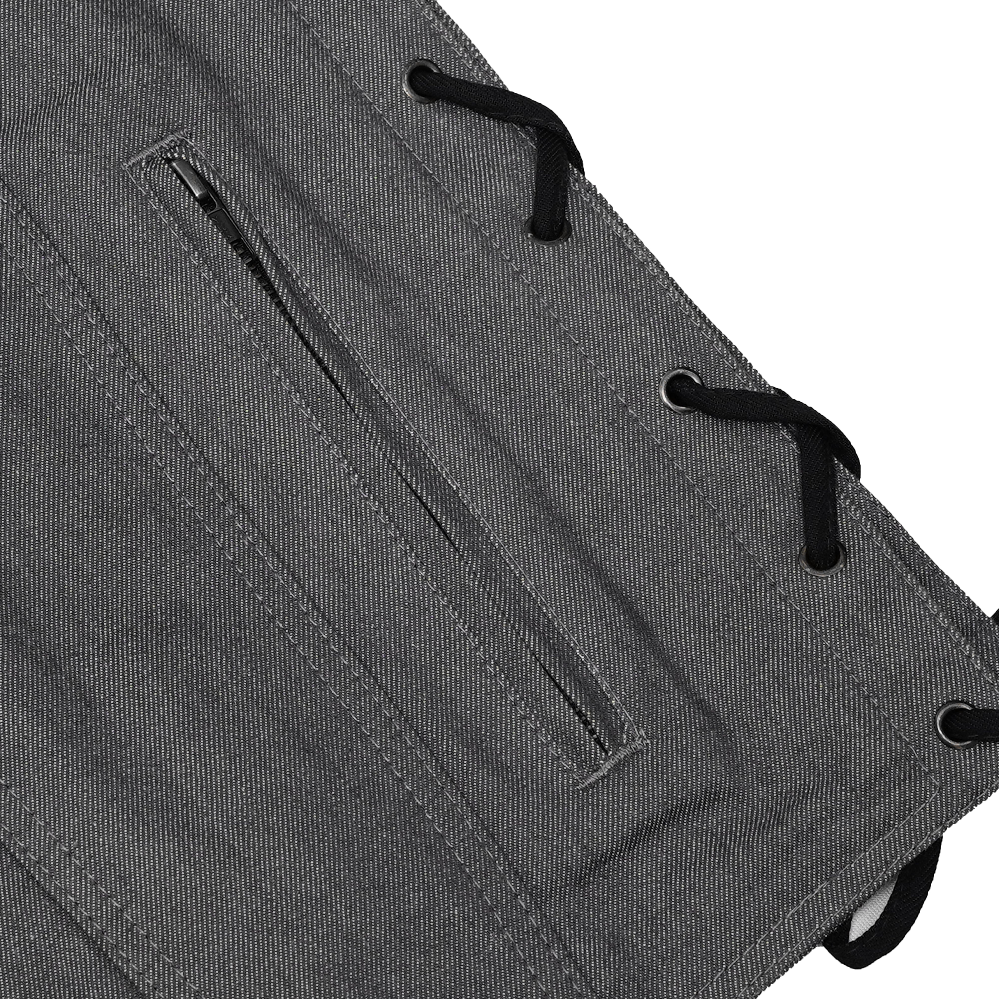 Stormcraft Men's Gray Denim Motorcycle Vest