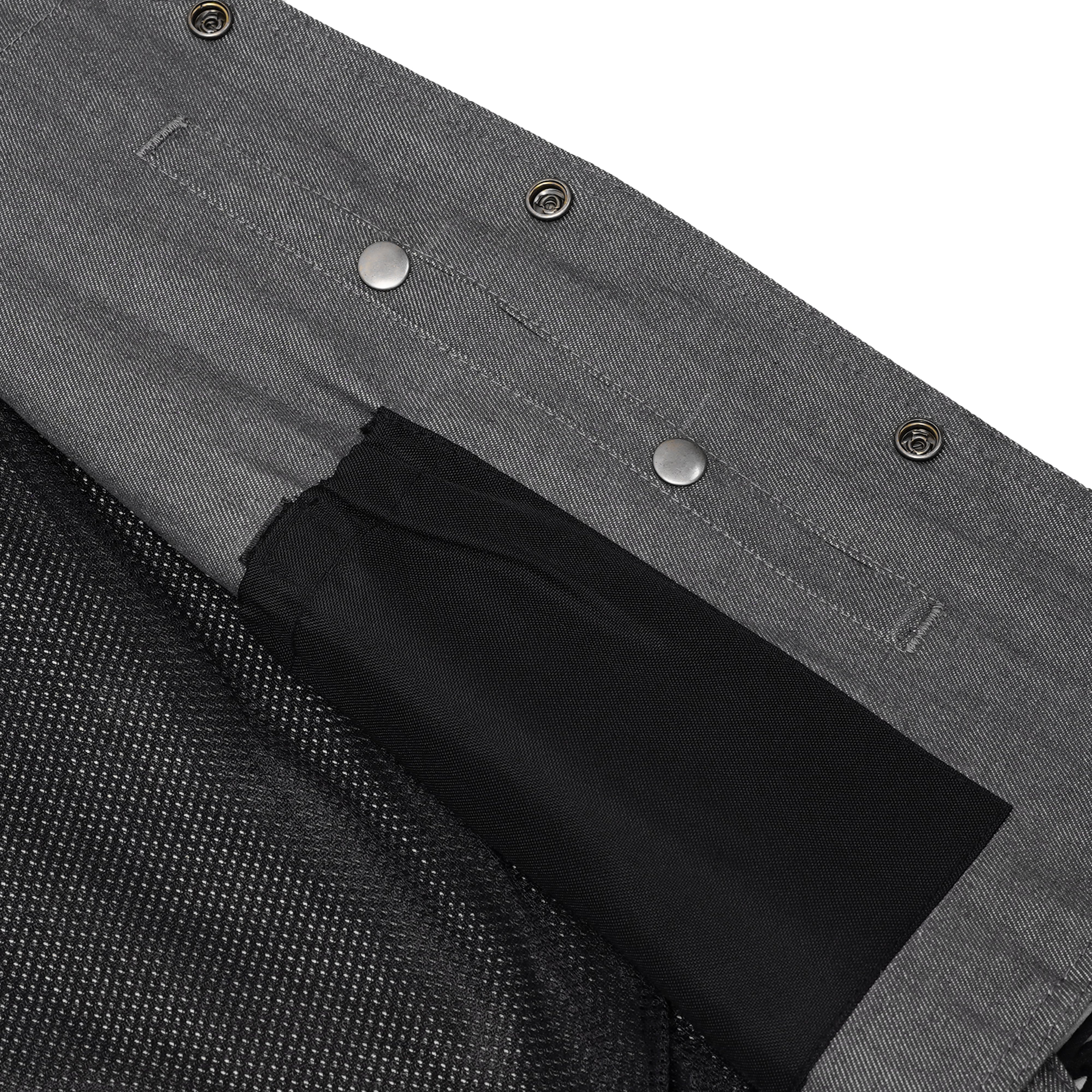 Stormcraft Men's Gray Denim Motorcycle Vest