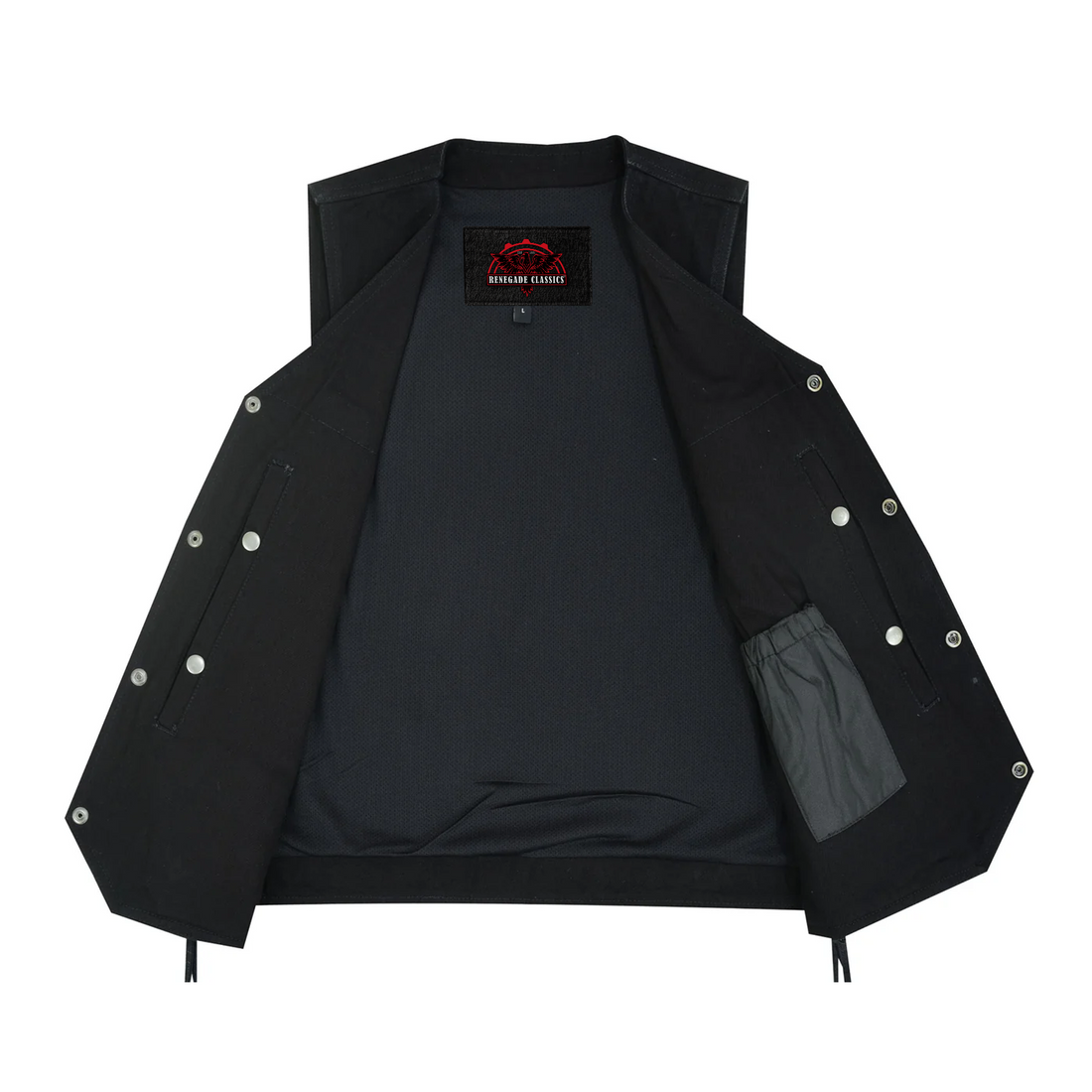 Rustborn Men's  Denim Motorcycle Vest