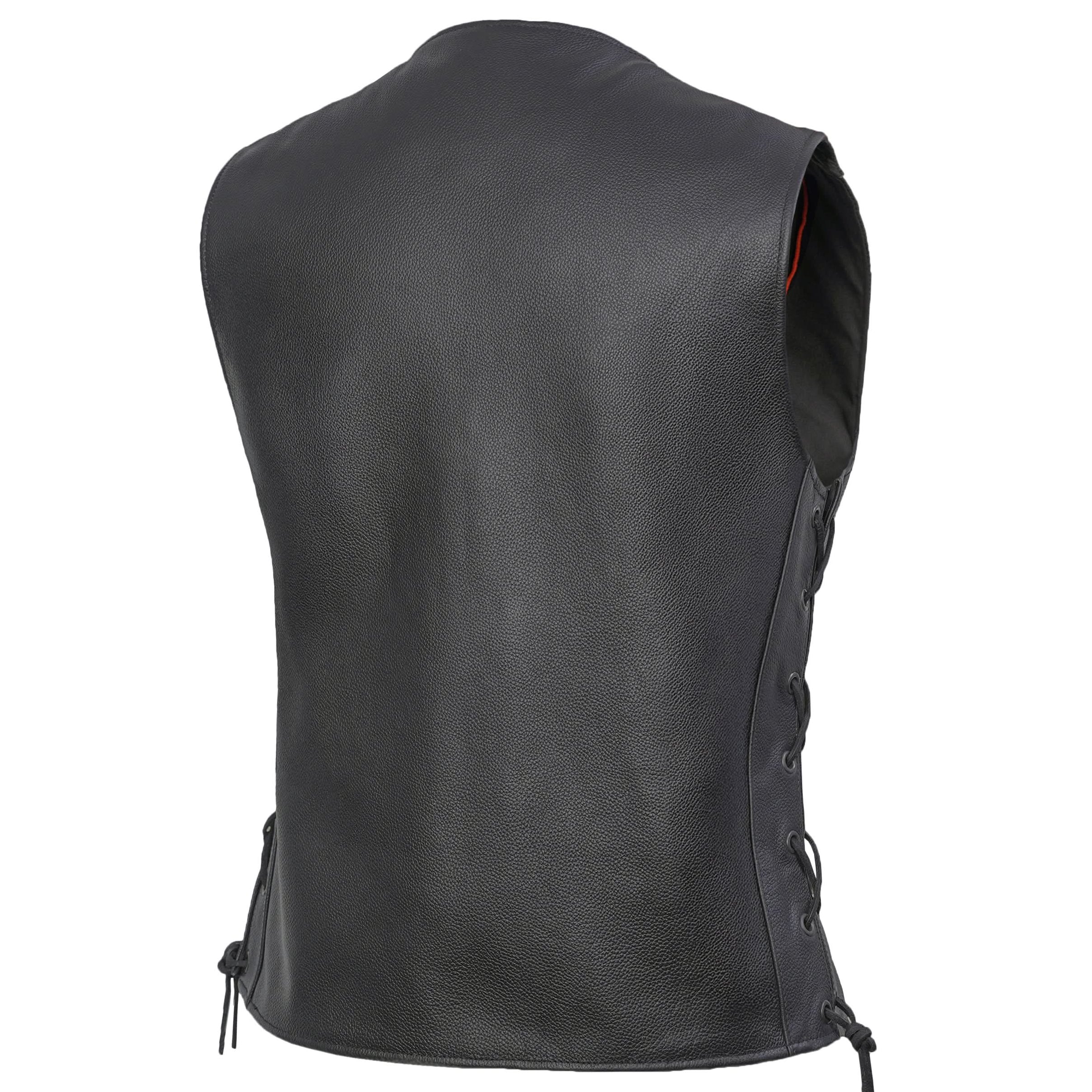 Delure Women's leather motorcycle vest