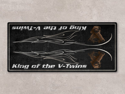 Designed Pit Mat for Cruiser Motorcycle "King of the V-Twins" - MM732