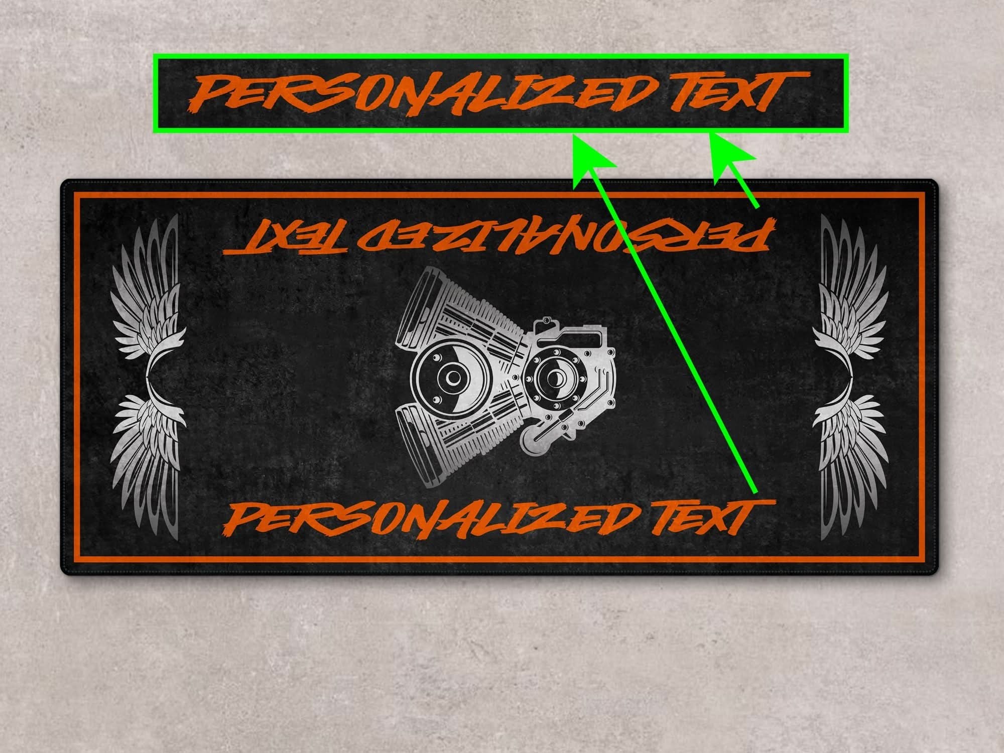 Motorcycle Mat For Cruiser Motorcycle "Ride Your Legend" - MM733